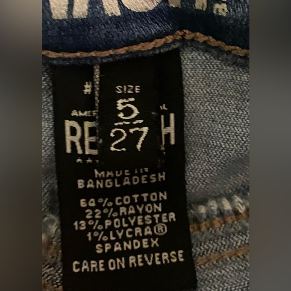 REWASH Women’s Mid-Rise Jeans - Picture 3 of 4
